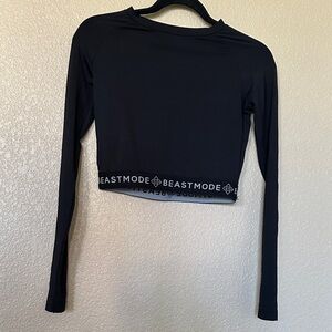 BEASTMODE workout crop tee